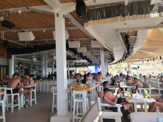 Tropicana Beach Club Bar in Paradise Beach, Mykonos