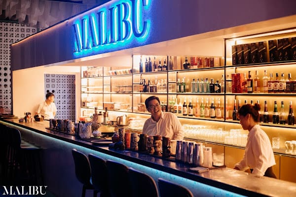 Malibu Beach Club Bar in My Khe Beach, Da Nang