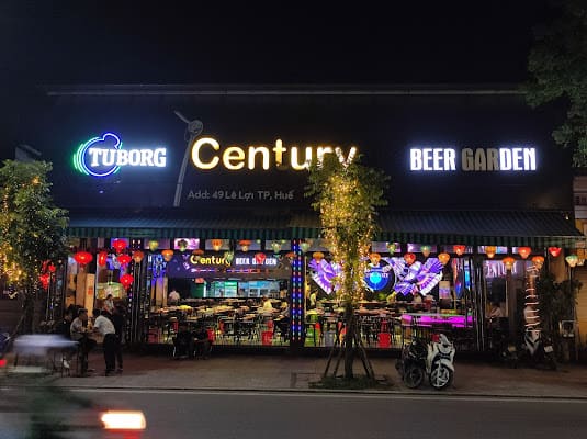Century Beer Garden Bar in DMZ Bar Street, Hue