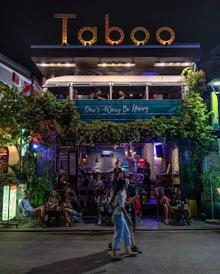 Taboo Pub Bar in DMZ Bar Street, Hue